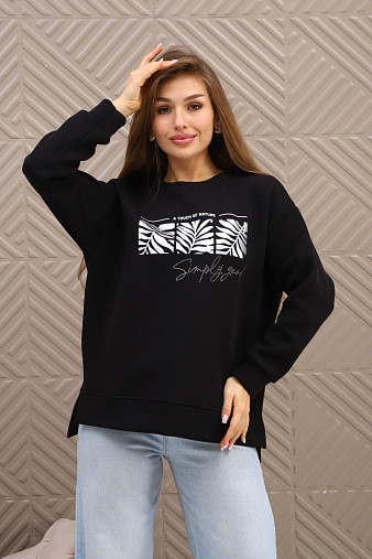 Свитшот женский Флёр черный