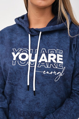 Толстовка женская Винтаж индиго