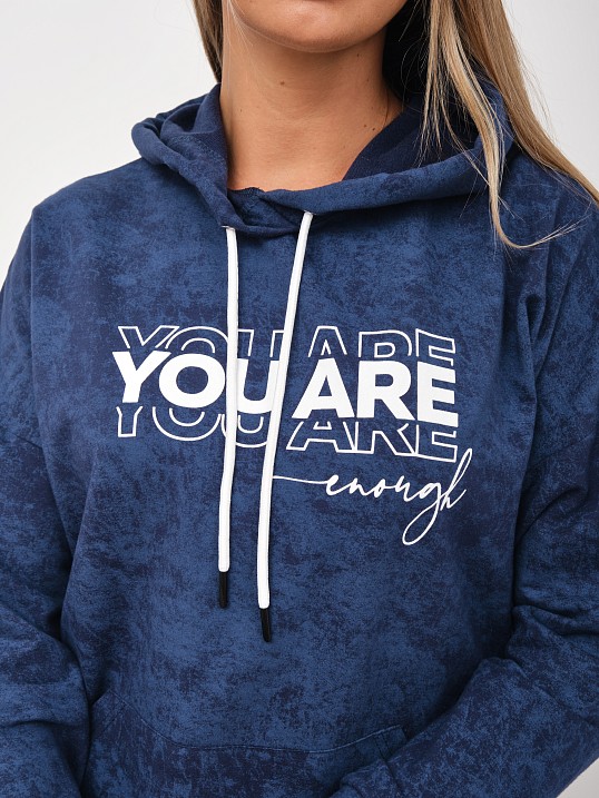 Толстовка женская Винтаж индиго