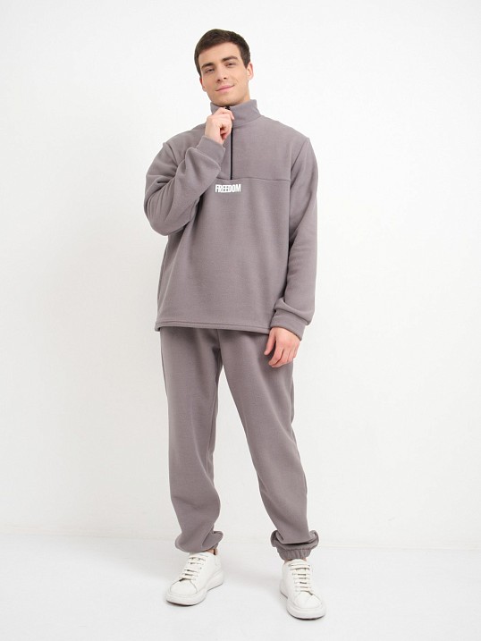 Костюм мужской Бэст флис серый