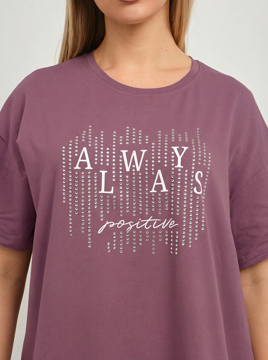 Футболка женская Флай т.лиловый