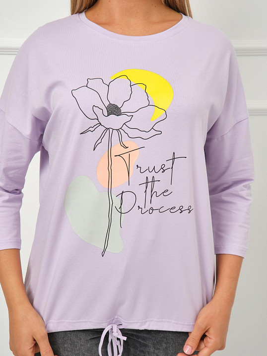 Лонгслив Николь лаванда