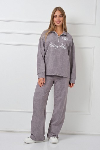 Костюм женский Верона варенка серый
