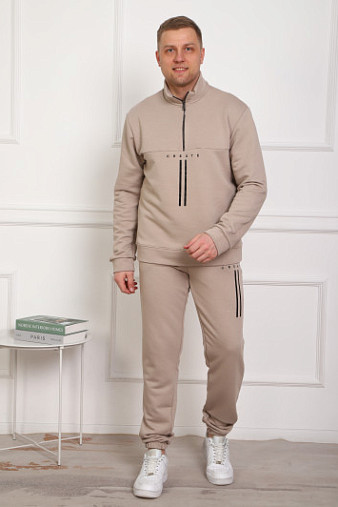 Костюм мужской Старк 3-х нитка петля каштановый