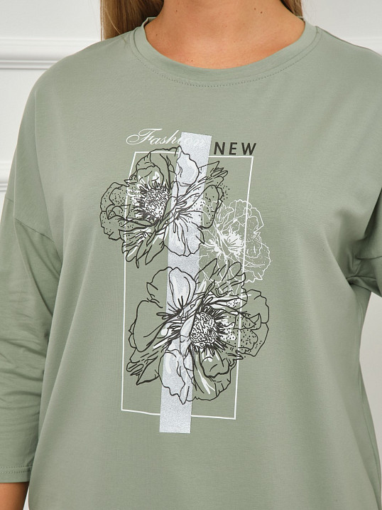 Лонгслив Стиль фисташка