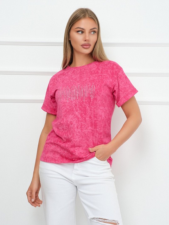Футболка женская Арабеска фуксия