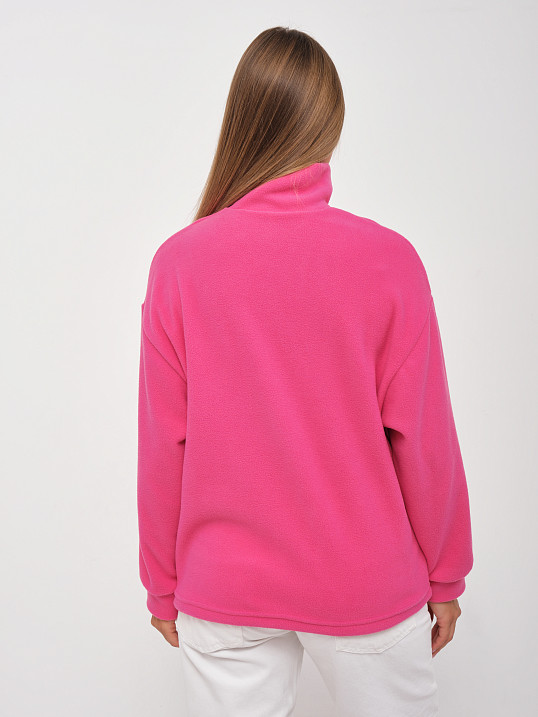 Толстовка жен. Тренд флис малина