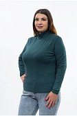 Водолазка классическая ангора зелёный