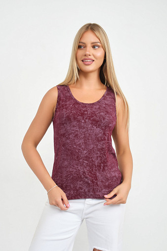 Майка вискозная варенка марсала