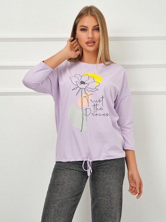 Лонгслив Николь лаванда
