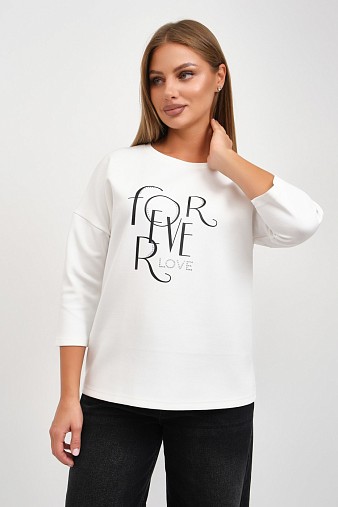 Свитшот женский Одри молочный