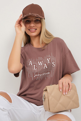 Футболка женская Флай шоколад