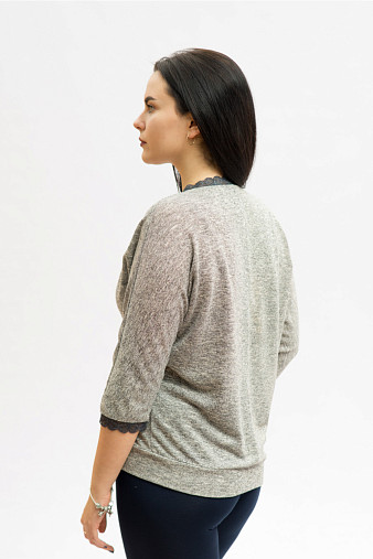 Блузка Лунная Фантазия серая