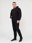 Костюм мужской Степ черный футер 2-х нитка