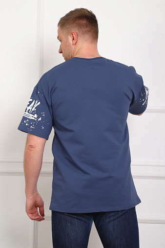 Футболка мужская Дорс футер св.индиго