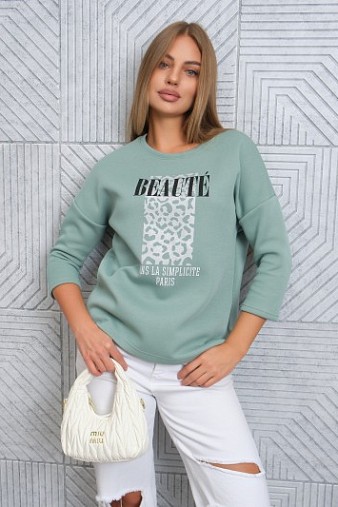 Свитшот женский Бьюти фисташка