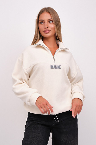 Толстовка жен. Тренд-2 флис молочный