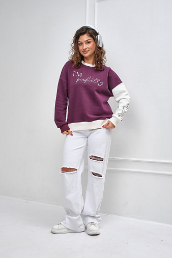 Толстовка женская Медея начес марсала