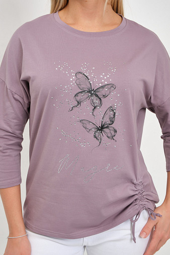 Лонгслив женский Сати корица