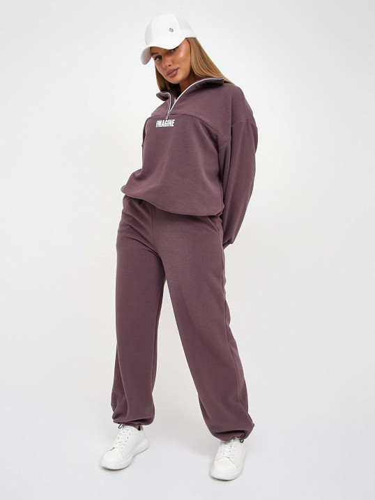 Костюм жен. Тренд-2 флис т.лиловый