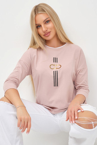Лонгслив женский Мадлен пудра