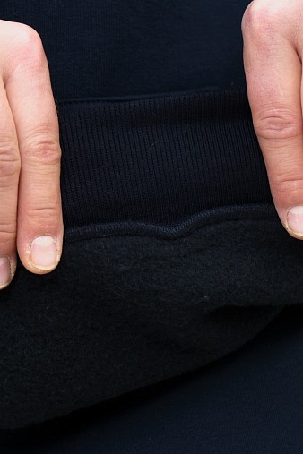 Толстовка мужская Степ без печати синий футер 3-х нитка