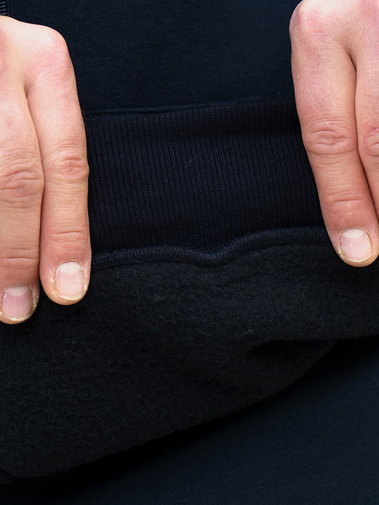 Толстовка мужская Степ без печати синий футер 3-х нитка