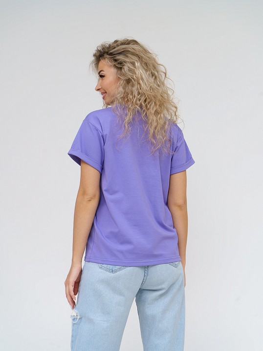 Футболка женская Классика василек Футболка женская Классика василек