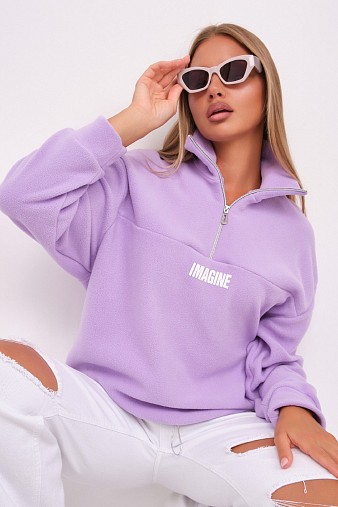 Толстовка жен. Тренд-2 флис лаванда