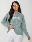 Толстовка женская Винтаж аква