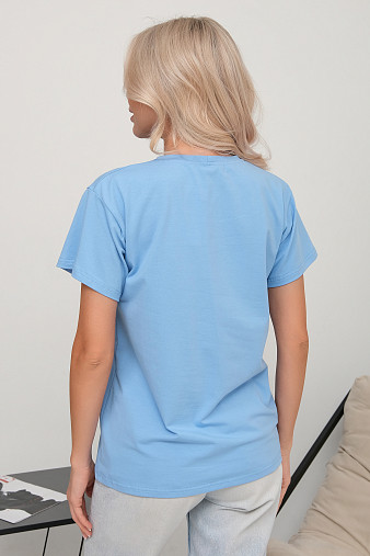 Футболка женская Имидж голубой