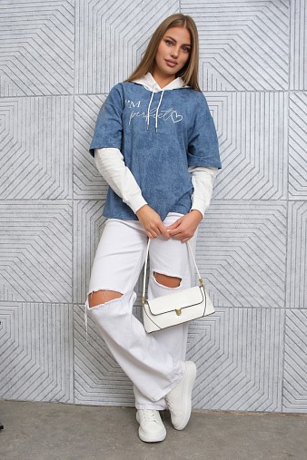 Толстовка женская Венди варенка индиго