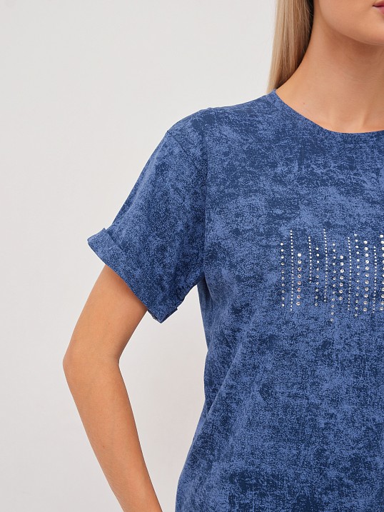 Футболка женская Арабеска св.индиго