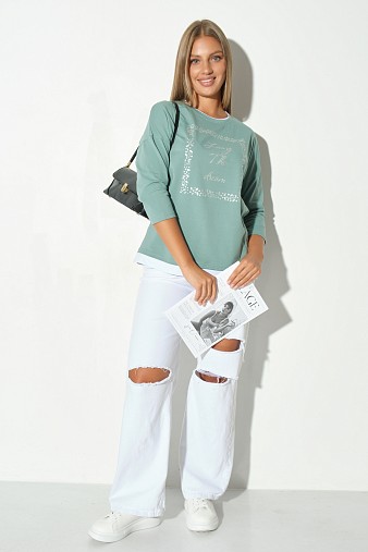 Лонгслив жен. Асти св.изумруд