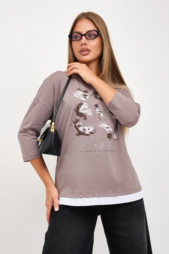 Лонгслив женский Тудей визон