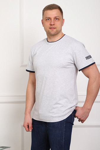 Футболка мужская Смарт серый/меланж