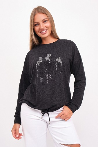 Джемпер жен. Сити ангора антрацит