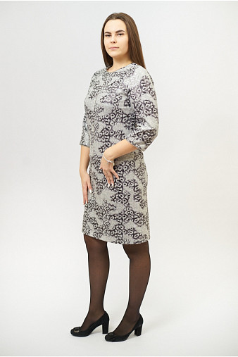 Платье Гармония-2 серое-1