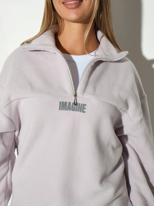 Толстовка жен. Тренд-2 флис дымчатый