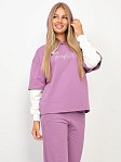 Костюм женский Венди со стразами брусника