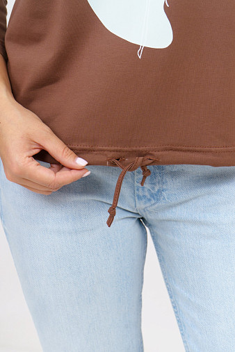 Лонгслив Николь шоколад