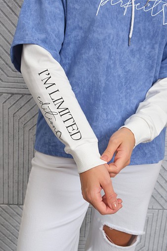 Толстовка женская Венди варенка василек