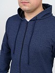 Костюм мужской Степ синий меланж футер 2-х нитка