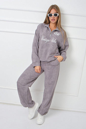 Костюм женский Верона варенка серый