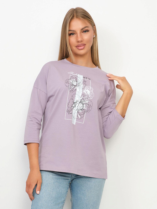 Лонгслив Стиль св.лиловый