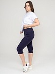 Бриджи из рибаны синие