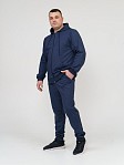 Костюм мужской Степ синий меланж футер 2-х нитка