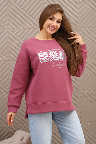 Свитшот женский Флёр брусника