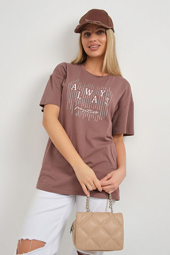 Футболка женская Флай шоколад