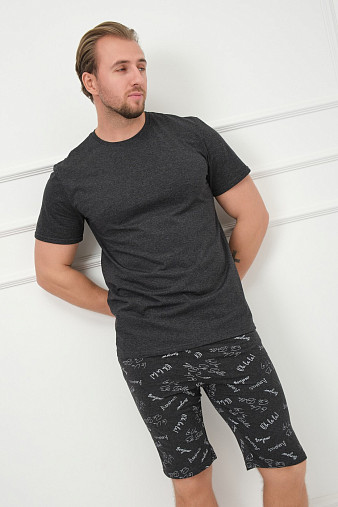 Костюм мужской Джой антрацит/буквы